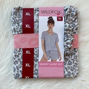 WildFox Cheetah Print Short Sleep Set
